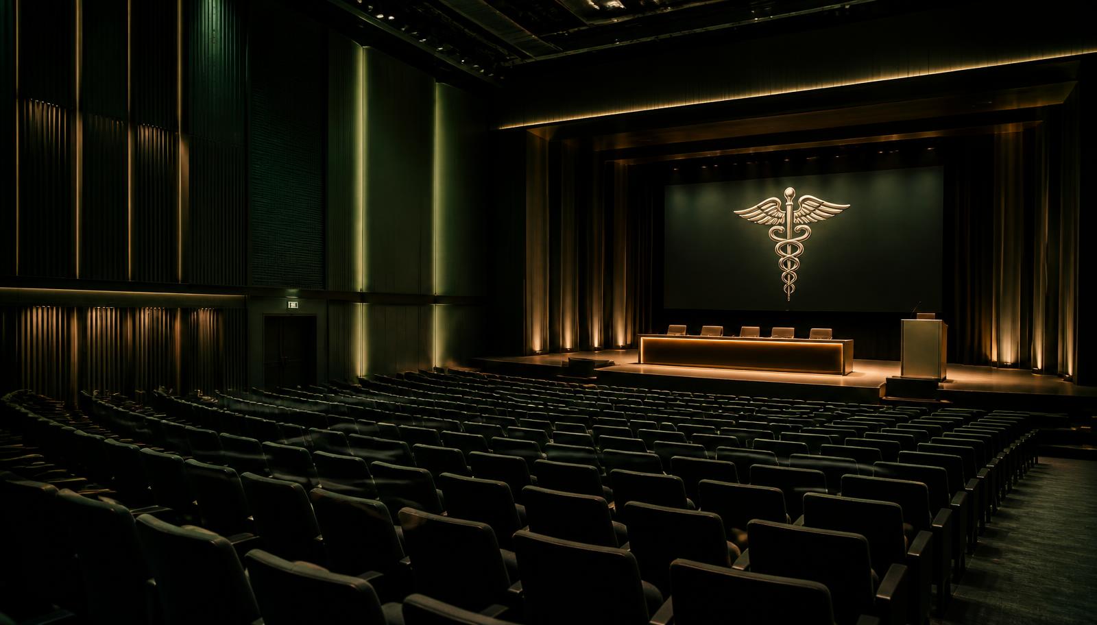 Auditório de congresso médico internacional