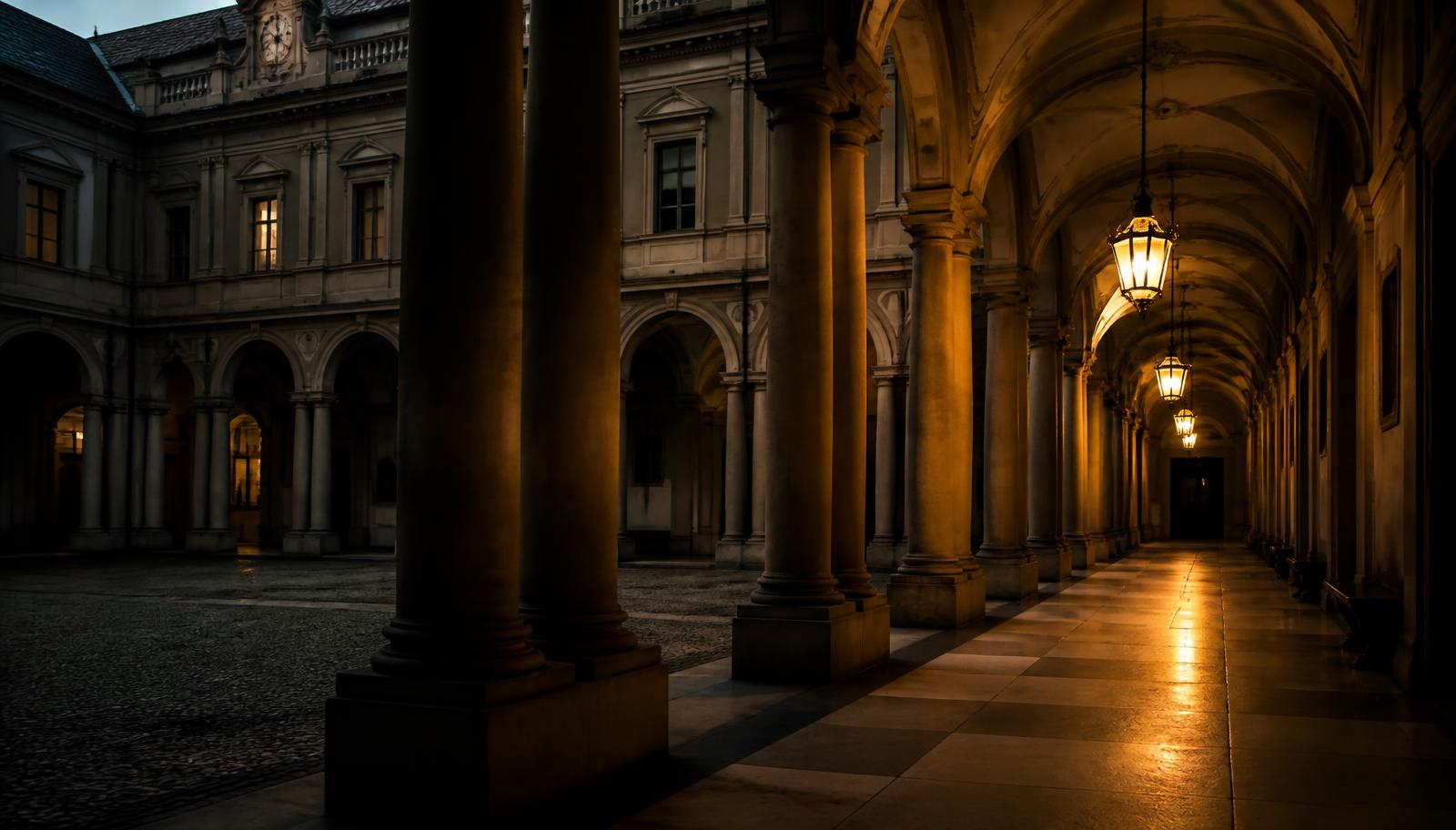 Arcadas de universidade europeia histórica